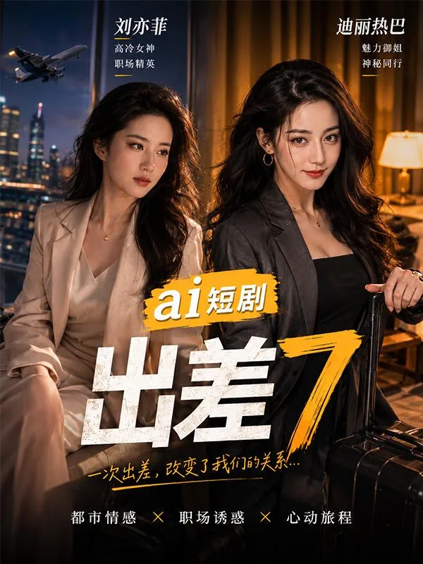 出差7 刘亦菲迪丽热巴 ai短剧 出差情欲故事 双美缠绵 海报