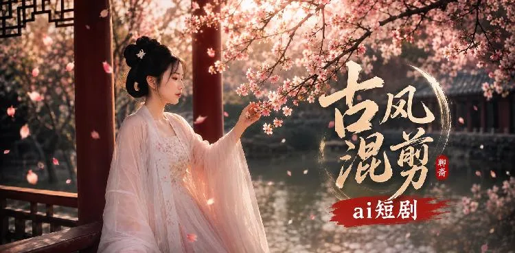 古风混剪 仙子凡人缠绵 ai短剧 古风情欲故事 仙凡欲望交织 海报