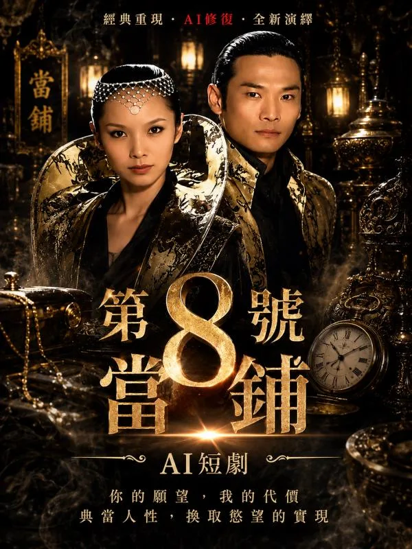 第八号当铺 典当美色换取一夜贪欢在深夜暗室里尽情释放妩媚 ai成人 画面极具冲击力让人看得心跳加速 ai短剧 海报