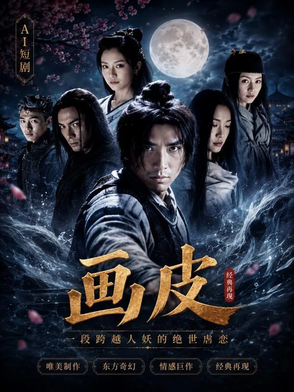画皮 周迅 妖狐附身中女妖肢体纠缠情欲满满 孙俪 赵薇 柳岩 古风暧昧戏码 ai短剧 ai成人 经典画皮隐秘激情故事让人欲罢不能 海报