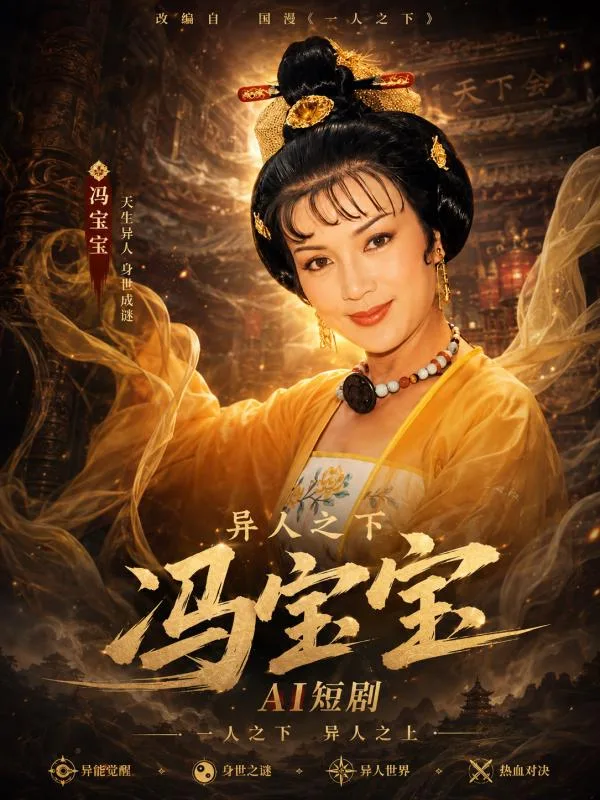 冯宝宝 异人之下 身手矫健中与男主角肢体激烈纠缠情欲爆发 异能暧昧打斗 ai短剧 女异人暴力激情故事让人肾上腺素飙升 海报
