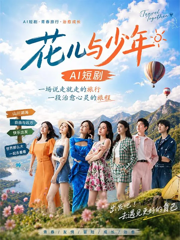 花儿与少年 迪丽热巴 秦岚 辛芷蕾 赵昭仪 秦海璐 异域风情 AI短剧 深夜连看 海报